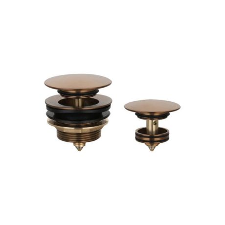 handel universal mushroom head bath pop up waste, brushed bronze
