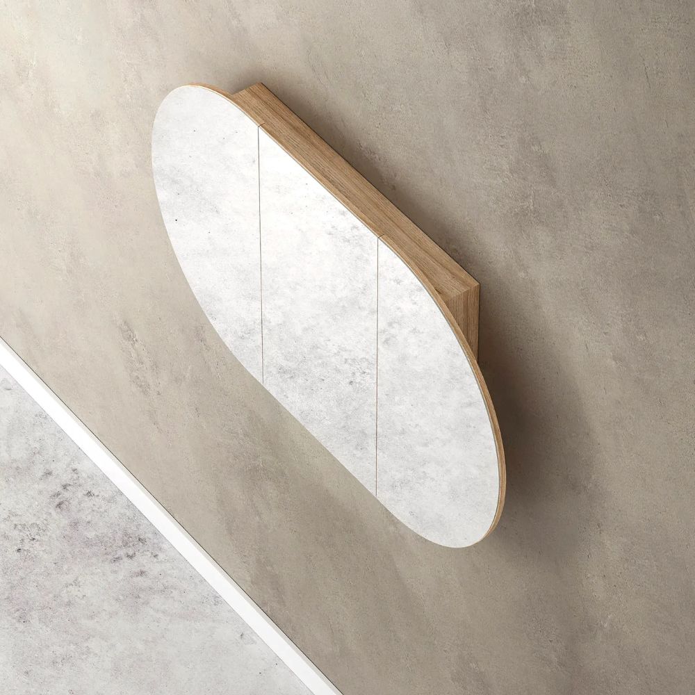 bondi shaving cabinet 1500 x 0900, natural oak