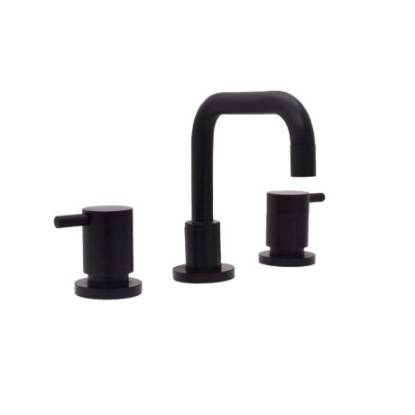 elle basin 3 piece basin set, matte black