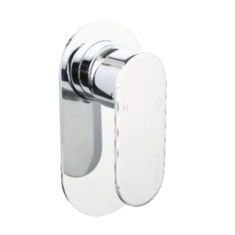 oval shower/bath mixer, chrome
