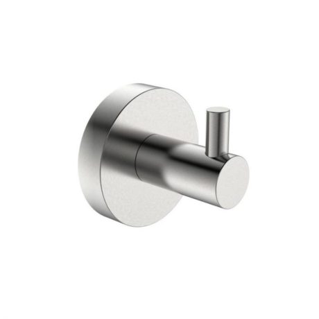 rund robe hook, brushed nickel