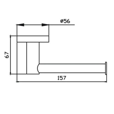 choice round toilet roll holder, brushed nickel