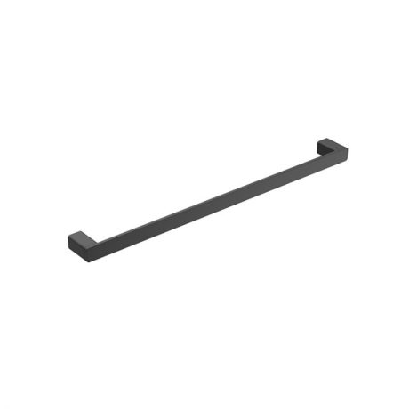 kasten single towel rail, matte black 600mm