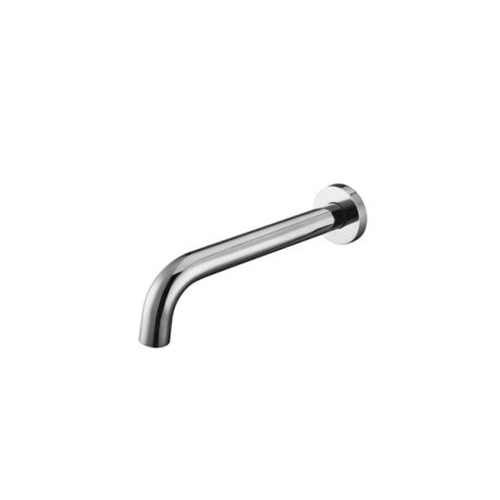 rund curve down basin/bath spout 180mm, chrome