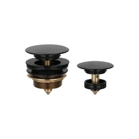 handel universal mushroom head bath pop up waste, matte black