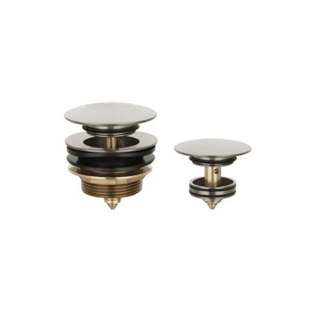 handel universal mushroom head bath pop up waste, brushed nickel