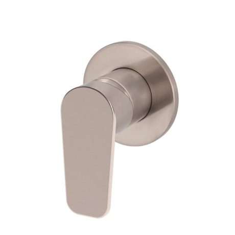 round wall mixer paddle handle trim kit, champagne