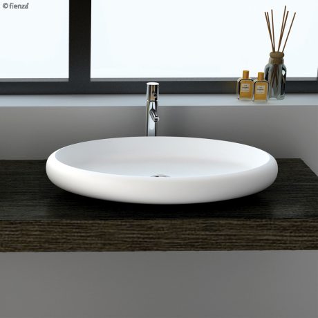 antonia solid surface above counter basin, matte white
