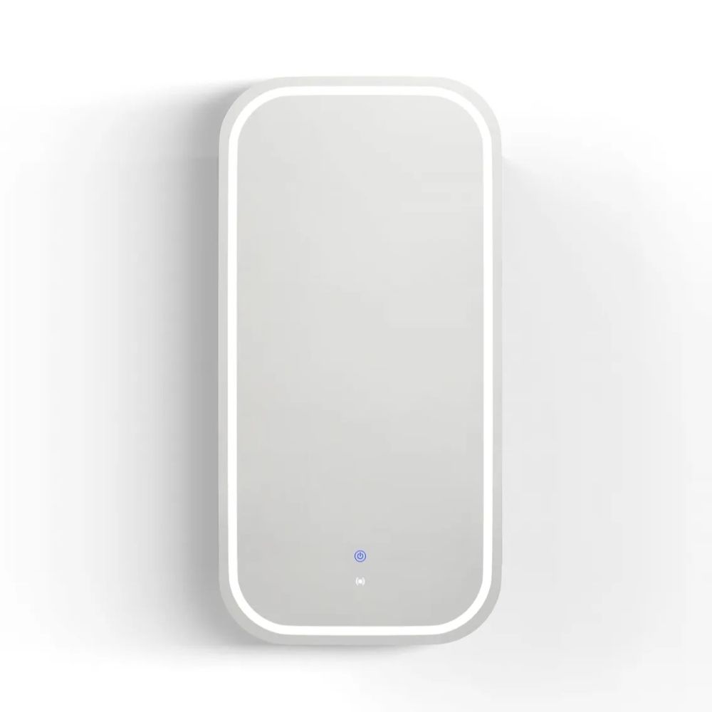 newport led shaving cabinet, white premium edition 900 x 450mm