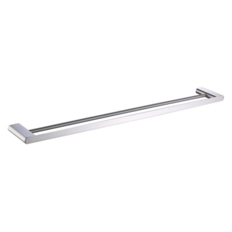 zoya double towel rail, brushed nickel 600mm