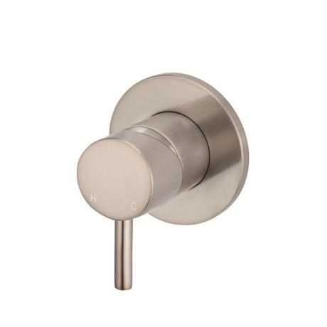 round wall mixer short pin lever trim kit only, champagne
