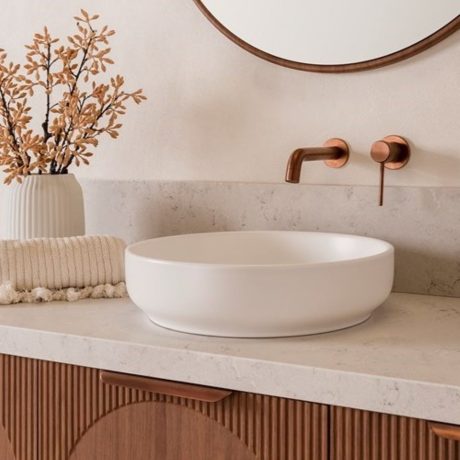 monroe ceramic basin, matte white