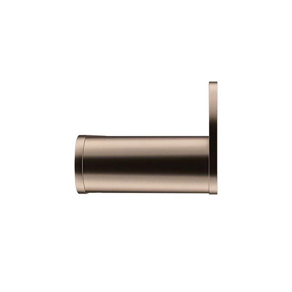 curvae single robe hook, champagne