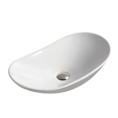 art bench mount basin, gloss white