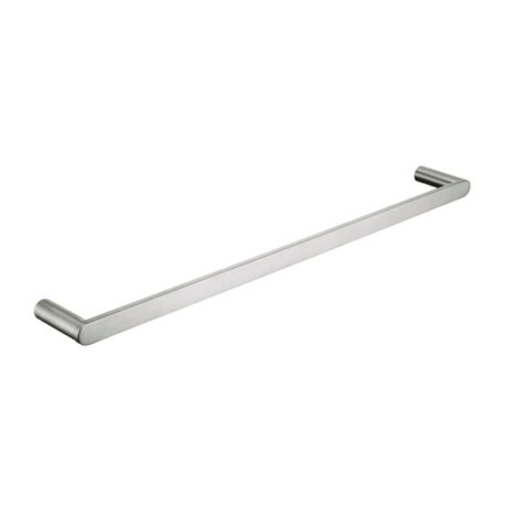 ss rund single towel rail 600mm, brushed nickel