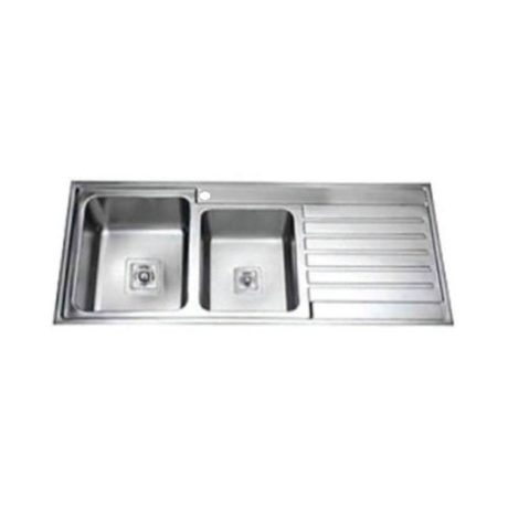 swish 1 1/4 right hand sinks with left hand drainer, stainless steel