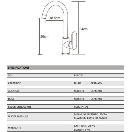 oval gooseneck sink mixer, matte black