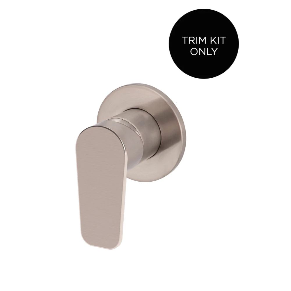 round wall mixer paddle handle trim kit, champagne