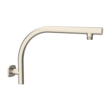 akemi sq raised shower arm, brushed nickel