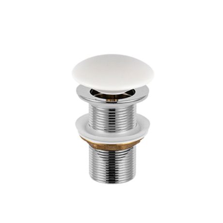 ceramic pop up waste 32mm non overflow, gloss white