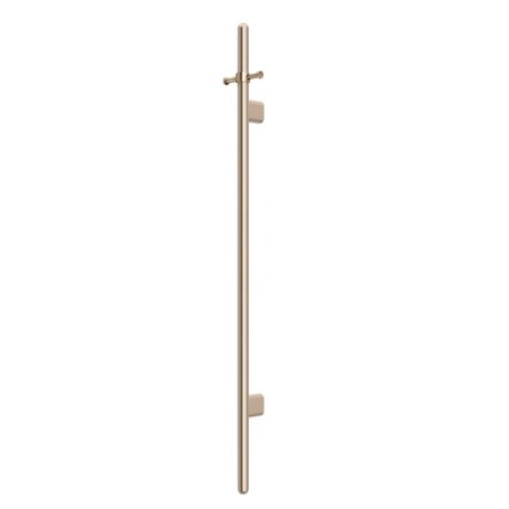 heated vertical towel rail, champagne