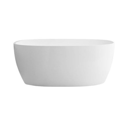 submerge freestanding solid surface bath, gloss white 1600mm