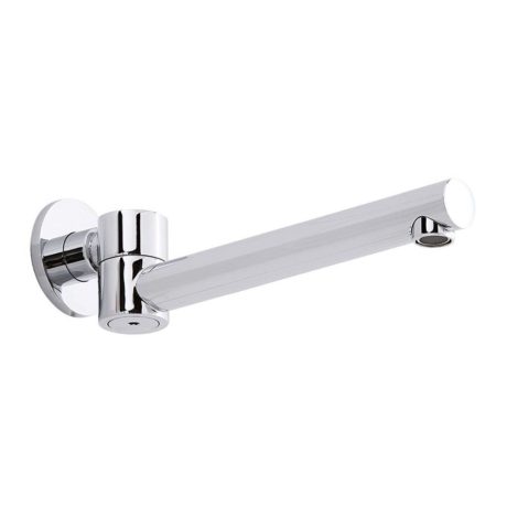 rund round swivel bath spout, chrome
