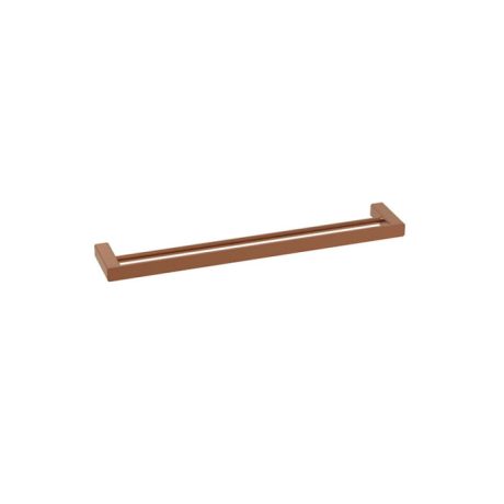 kasten double towel rail, brushed bronze 800mm
