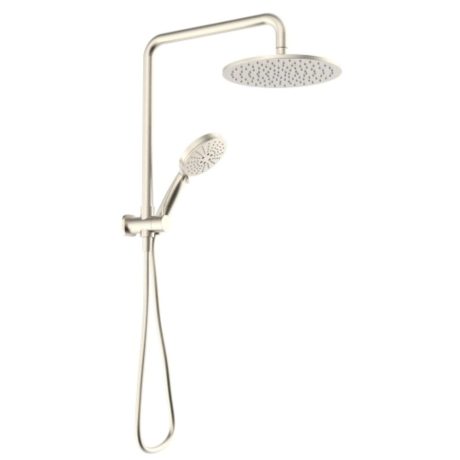 akemi sq short 2 in 1 shower 250mm rain head, brushed nickel