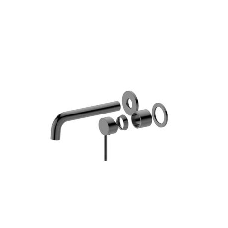 morgan rund wall basin/bath mixer set trim kit, gun metal