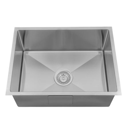 arcko lux under/overmount single bowl sink, stainless steel