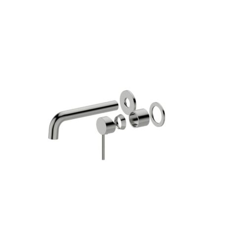 morgan rund wall basin/bath mixer set trim kit, brushed nickel