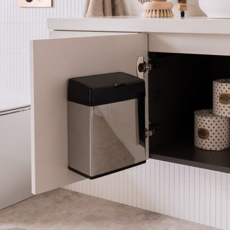 3l bin for cabinets, stainless steel