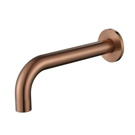 morgan rund basin/bath spout 200mm, brushed bronze