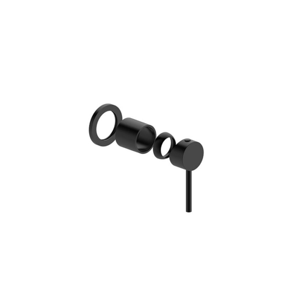 morgan rund shower/bath mixer trim kit, matte black