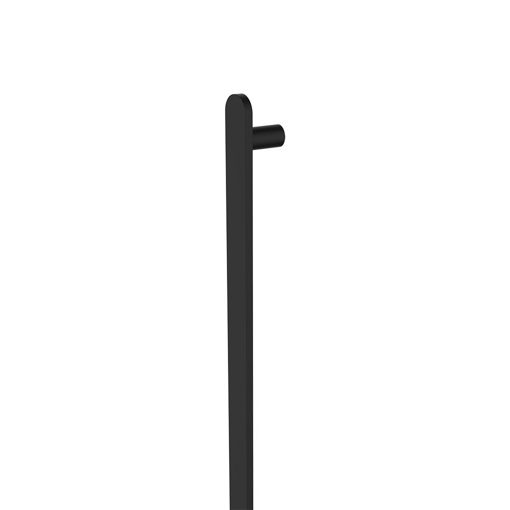 empire slim vertical heated towel rail, 60 x 900mm, electroplated matte black