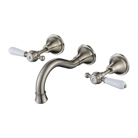 bordeaux wall spa & sink set, pvd brushed nickel