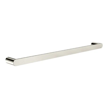 curvae single towel rail 600mm, brushed nickel