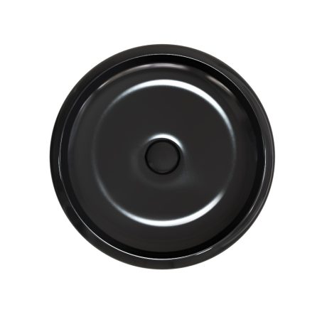 versilia bench mount basin, gloss black 0400mm