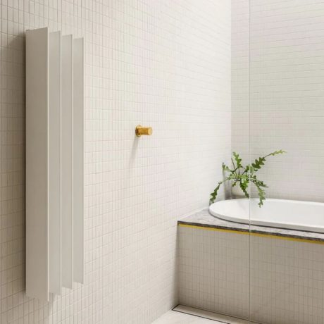 gordon heated towel rail, white