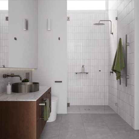 curvae toilet roll holder, pvd shadow gunmetal