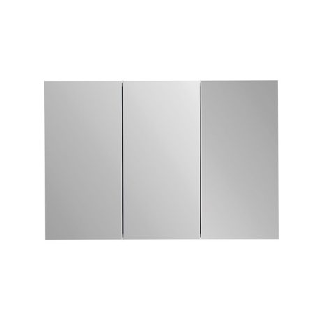 pvc modica mirror shaving cabinet, gloss white 1200mm