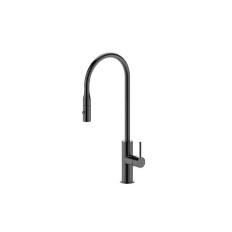 kuchendesigner pull out kitchen mixer, gun metal