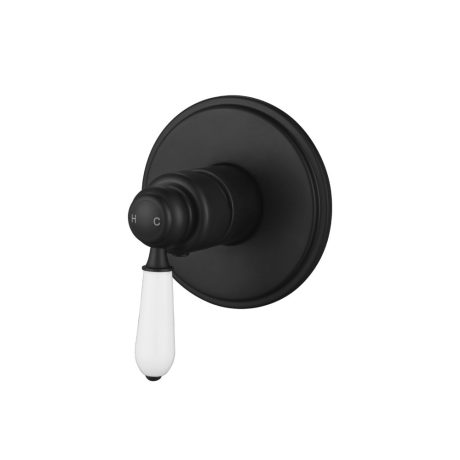 bordeaux shower mixer trim kit only, electroplated matte black