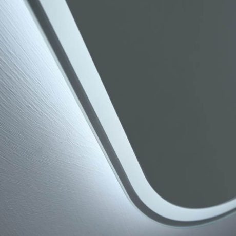 gatsby led pill frameless mirror with demister