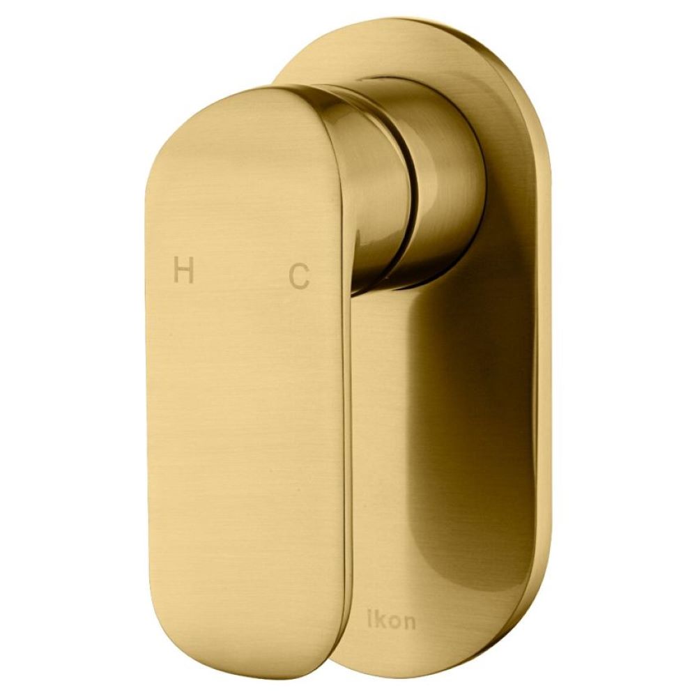 kara arto wall mixer, brushed gold