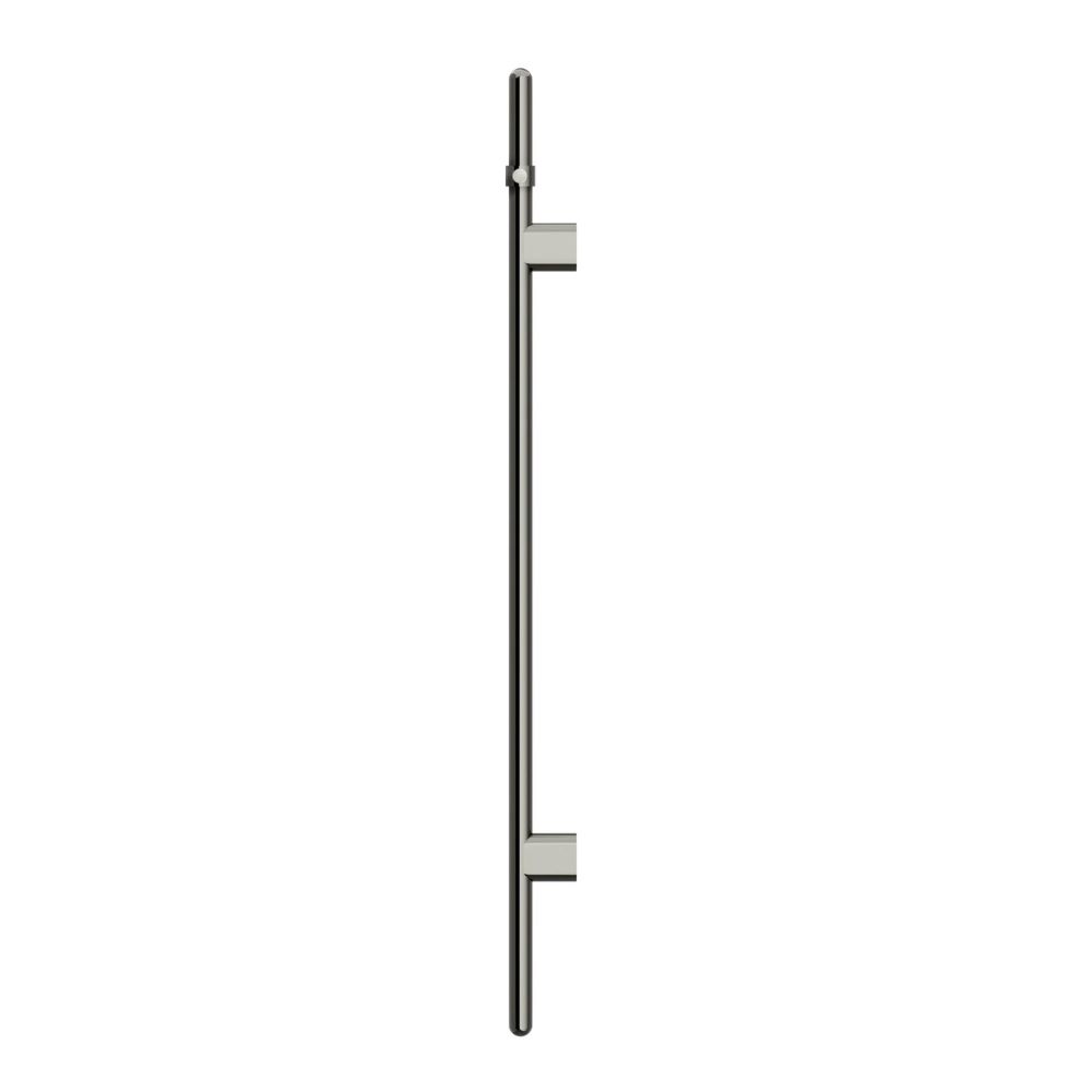 heated vertical towel rail, pvd shadow gunmetal
