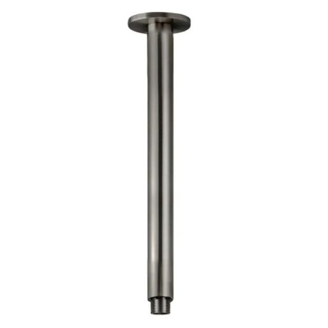 round ceiling shower arm 300mm, pvd shadow gunmetal