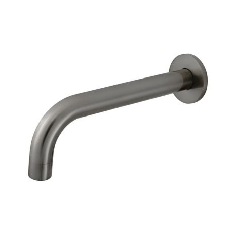 universal round curved spout, pvd shadow gunmetal