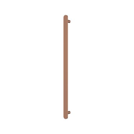 empire slim vertical heated towel rail, 60 x 900mm, brushed copper